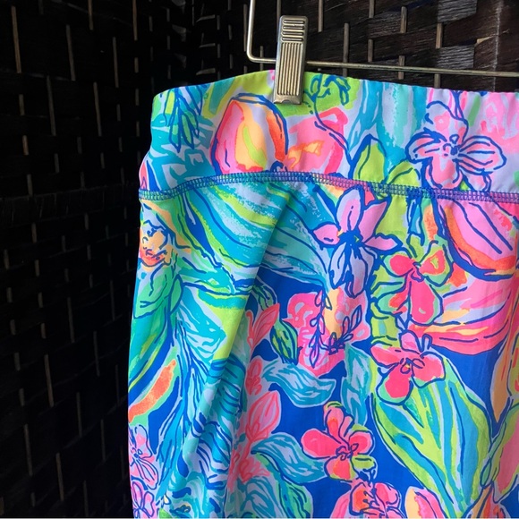 Lilly Pulitzer Luxletic Aila Skort Bennet Blue Surf Gypsea Swim Skirt Sz Large - Picture 4 of 13